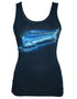 Women's Blue Mahi Navy Tank Top - KnottyTails